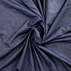 Chambray -  Denim washed dark blue - Fibre Mood